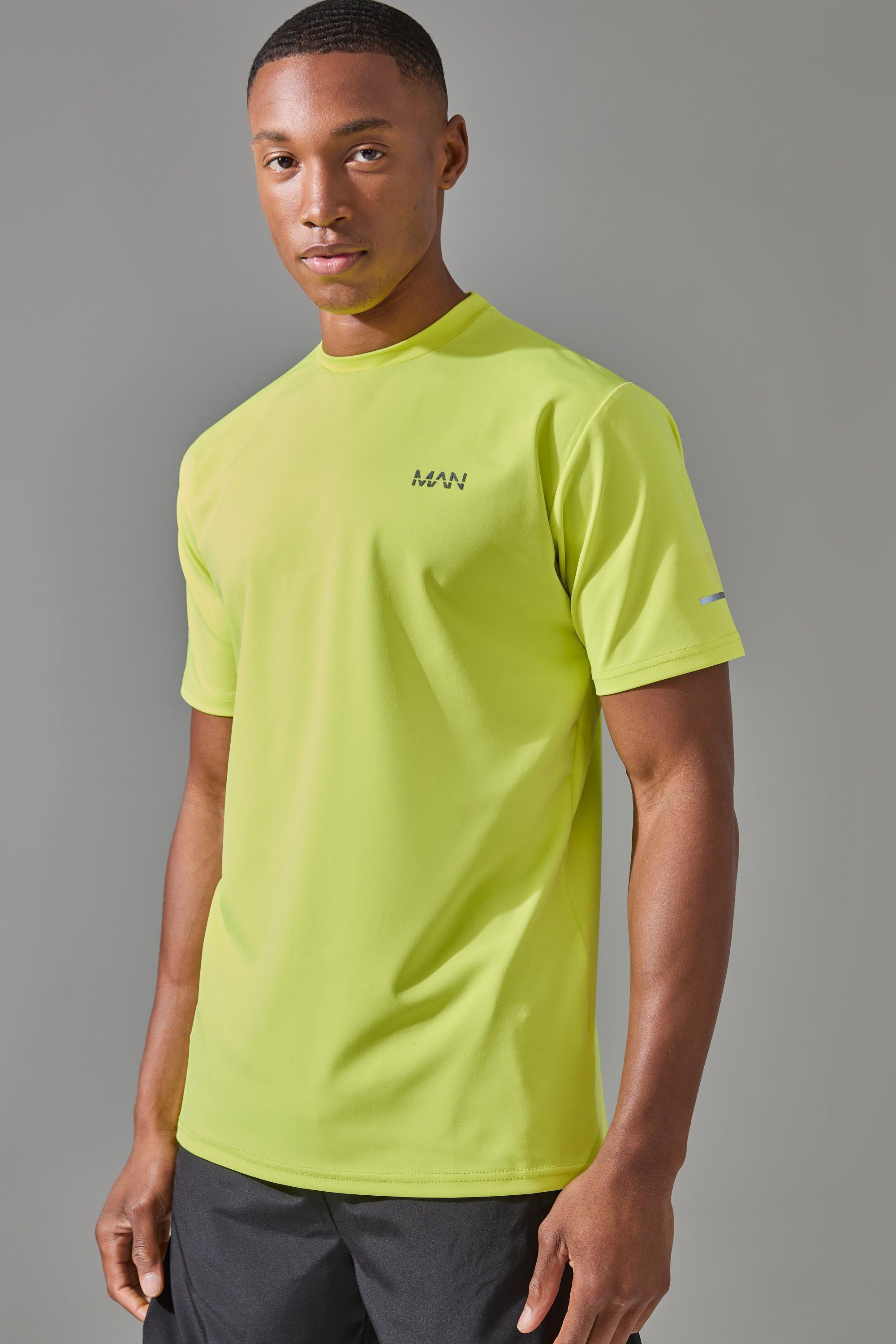 Mens Man Active Performance Regular Fit T-shirt - Blue Product Image