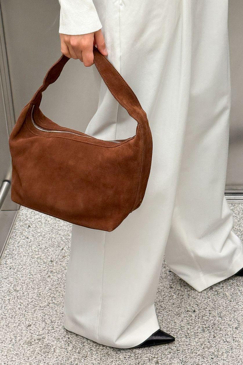 Boxy Suede Shoulder Bag Product Image