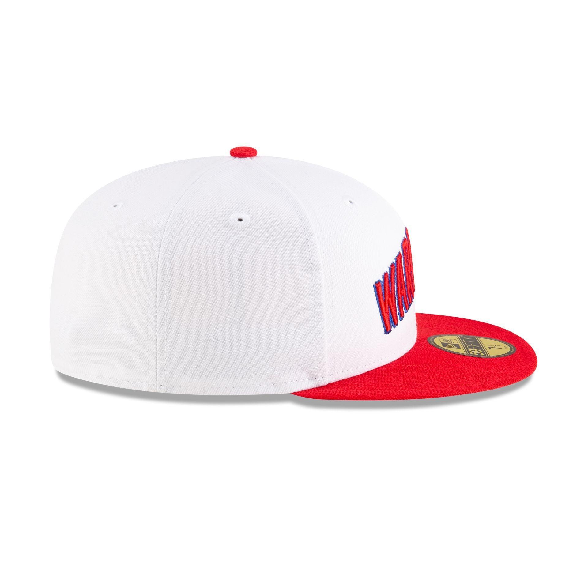 Golden State Warriors Classic Edition White 59FIFTY Fitted Hat Male Product Image