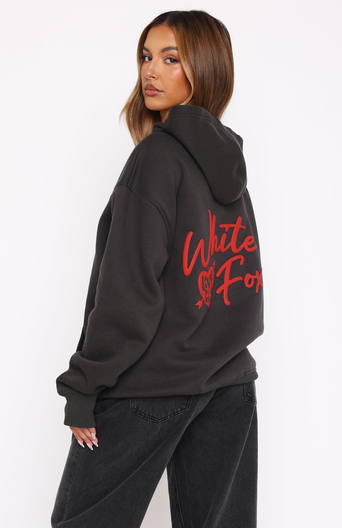 Be My Lover Oversized Hoodie Charcoal Product Image