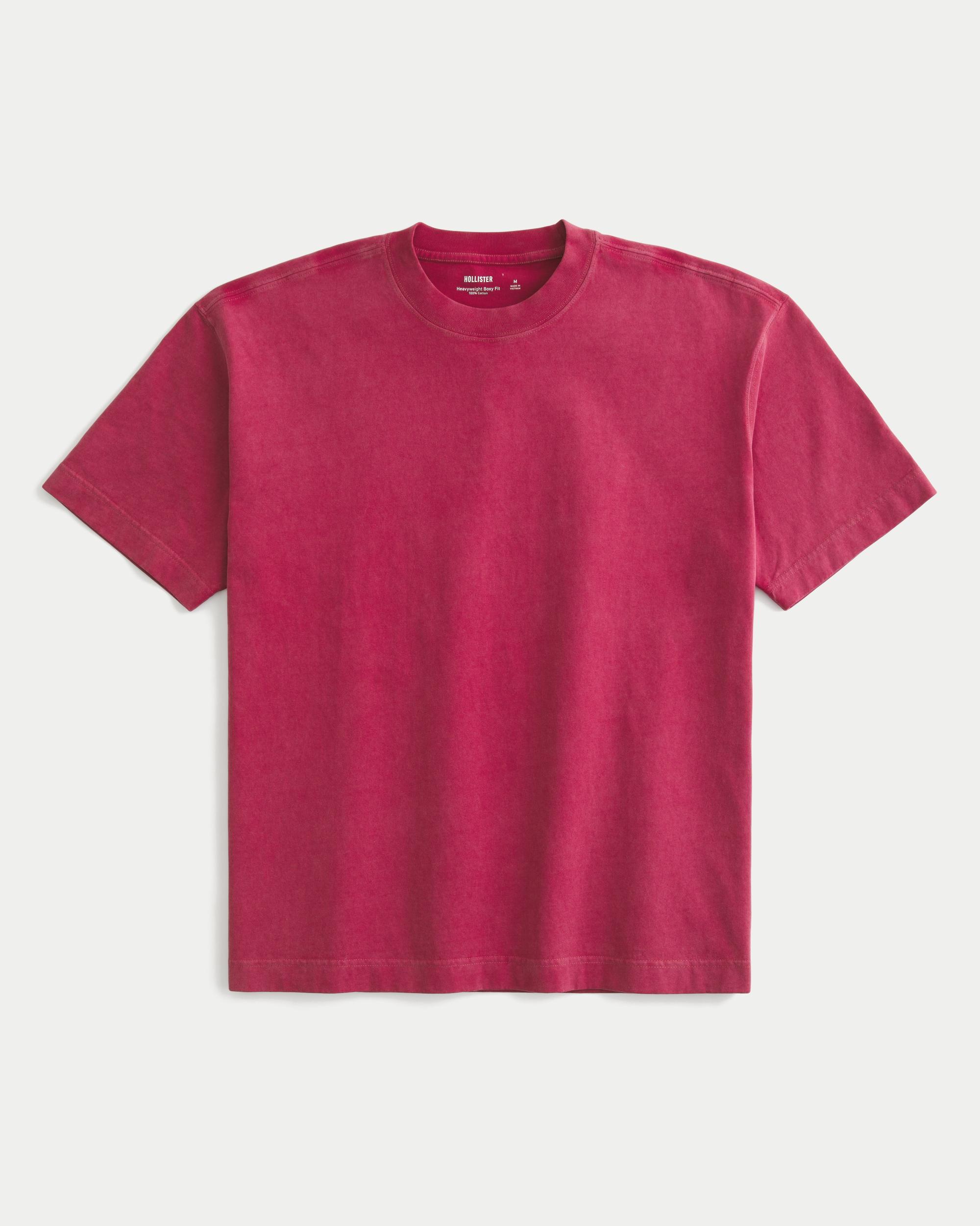Boxy Heavyweight Washed Crew T-Shirt Product Image