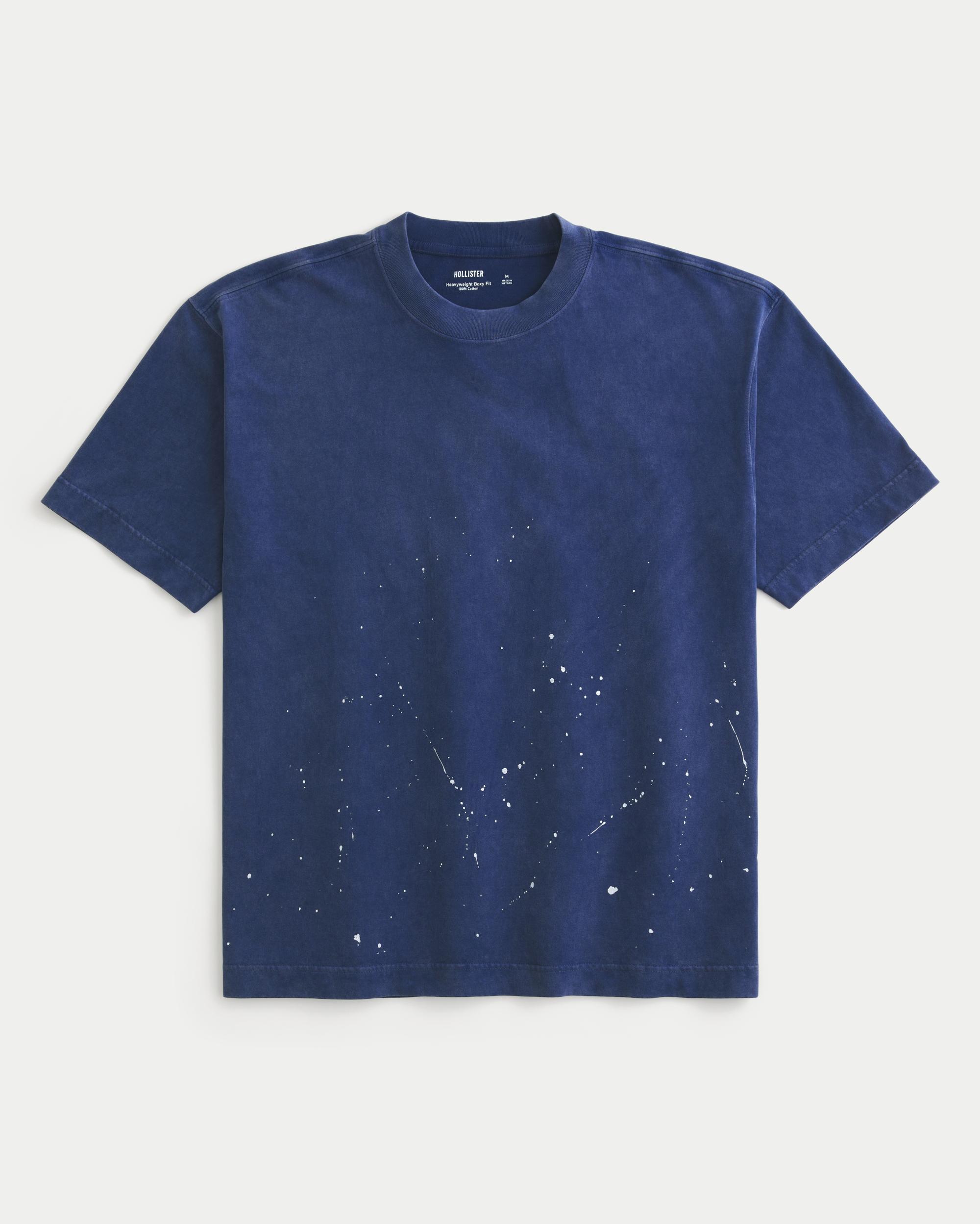 Boxy Heavyweight Washed Crew T-Shirt Product Image