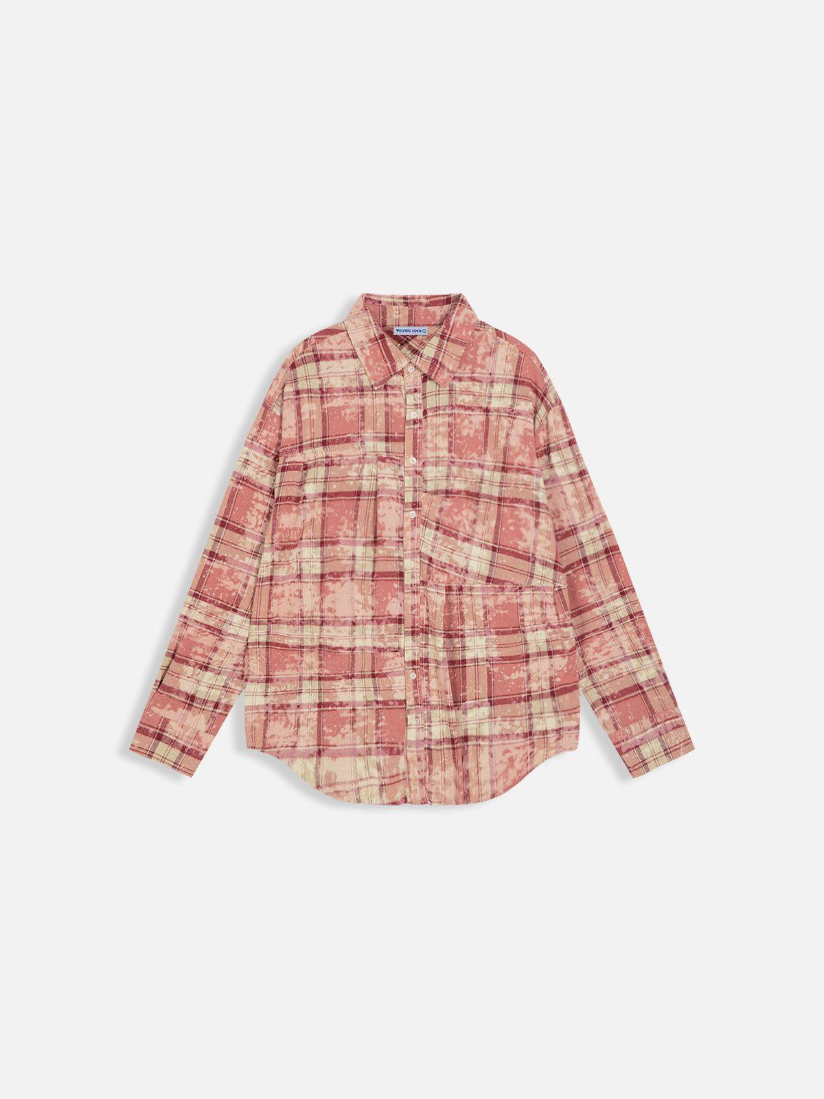 Aelfric Eden Asymmetry Plaid Shirt Product Image