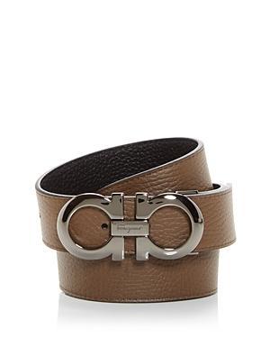 Mens Adjustable Gancini Cut-to-Size Reversible Leather Belt Product Image
