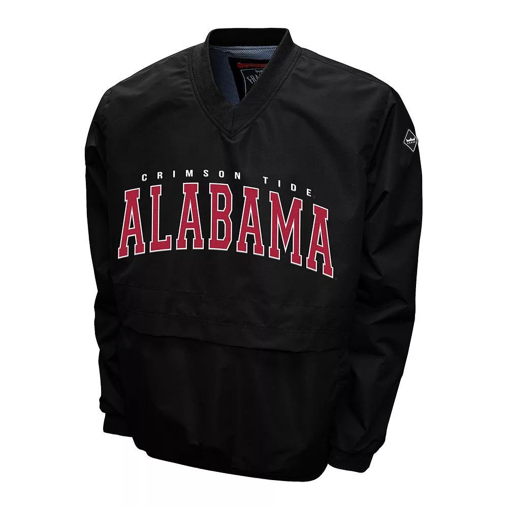 Men's Alabama Crimson Tide Members Windshell Pullover, Size: XL, Black Product Image