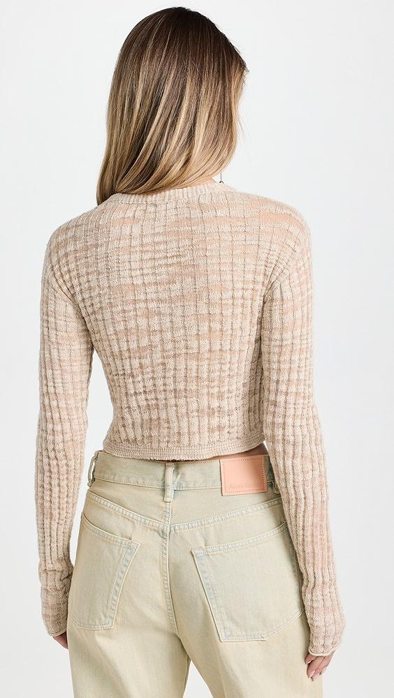 Acne Studios Slub Linen Short Cardigan | Shopbop Product Image