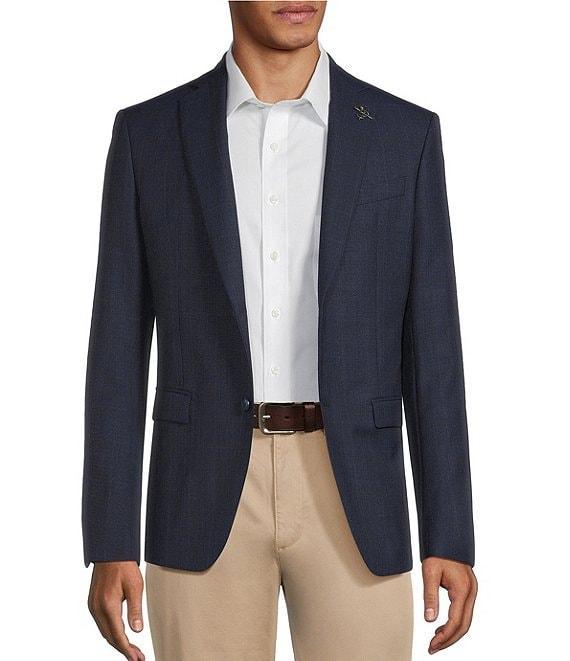 John Varvatos Signature Tailored Slim Fit Plaid Sport Coat Product Image