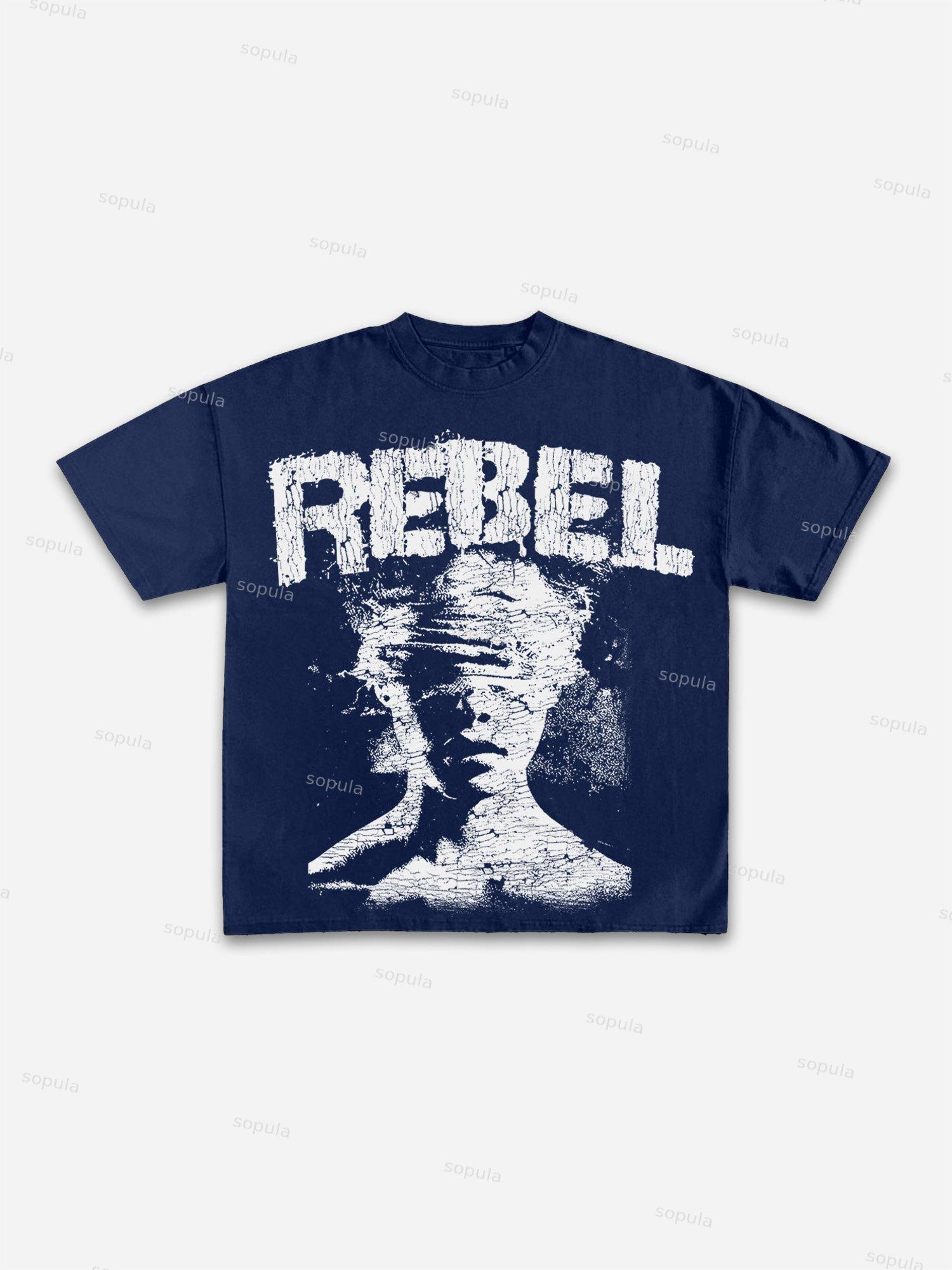 Sopula Rebel Abstract Graphic Print Cotton T-shirt Product Image