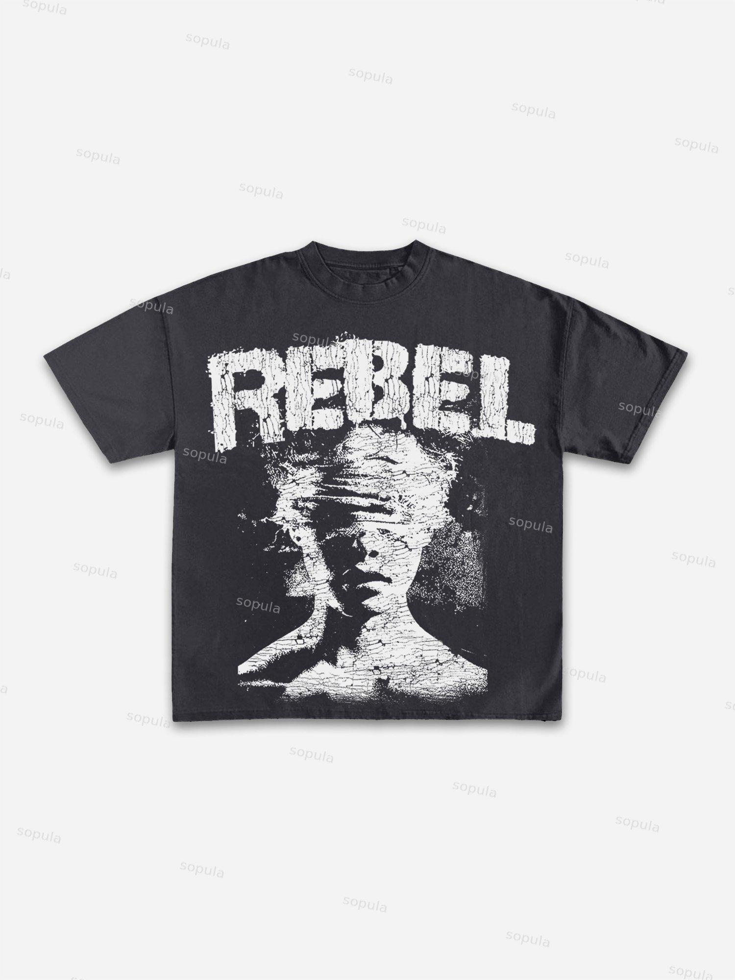 Sopula Rebel Abstract Graphic Print Cotton T-shirt Product Image