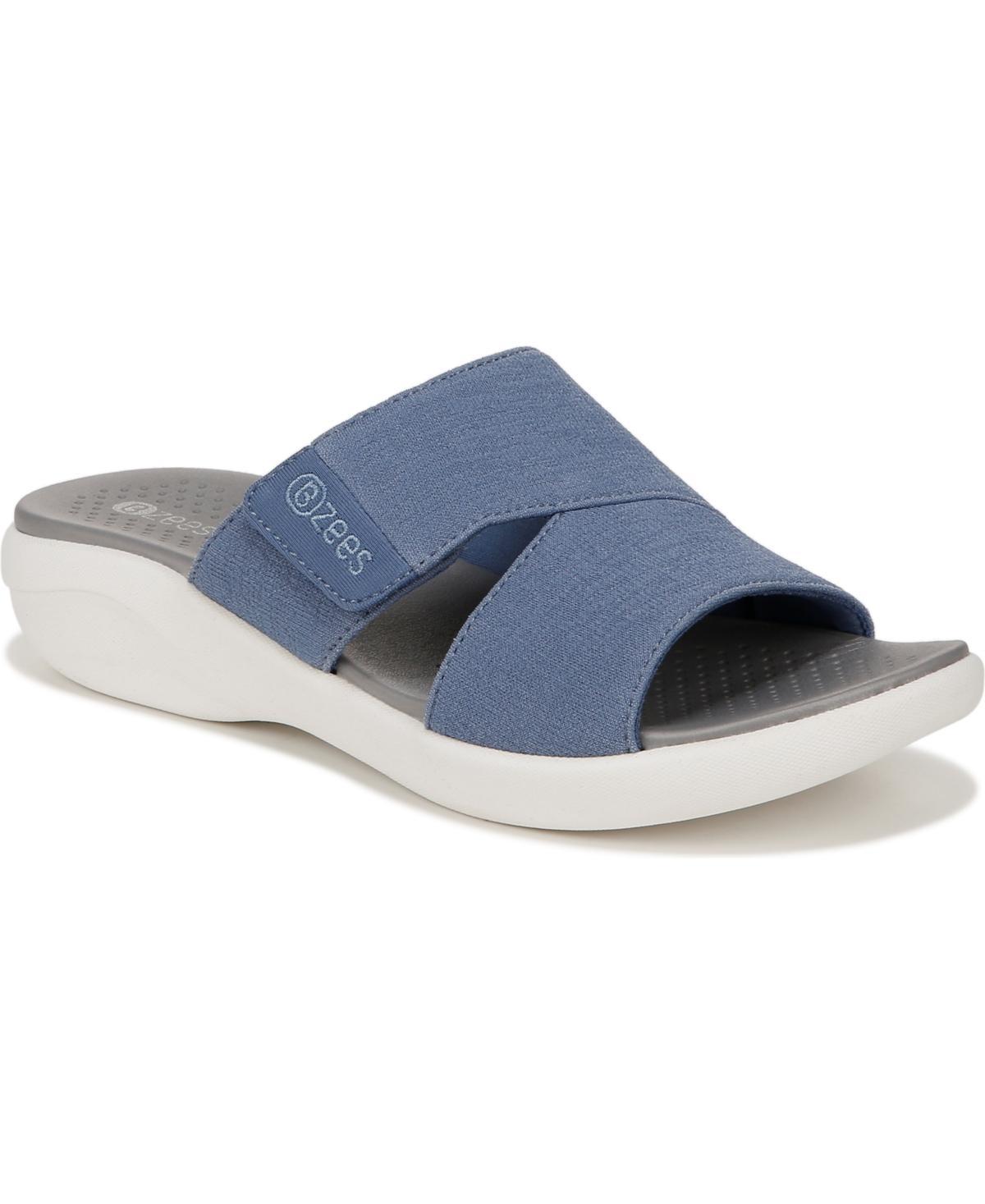 LifeStride Carefree Women's Slide Sandals, Size: 7.5 Wide, Blue Product Image
