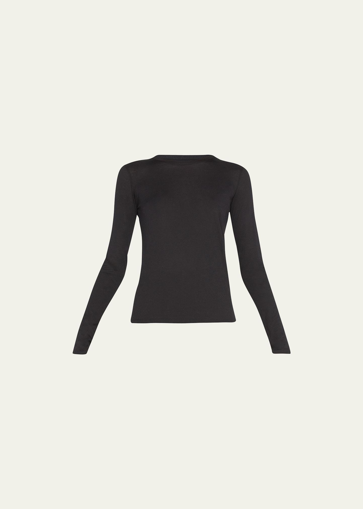 Essential Long-Sleeve Crewneck Tee Product Image