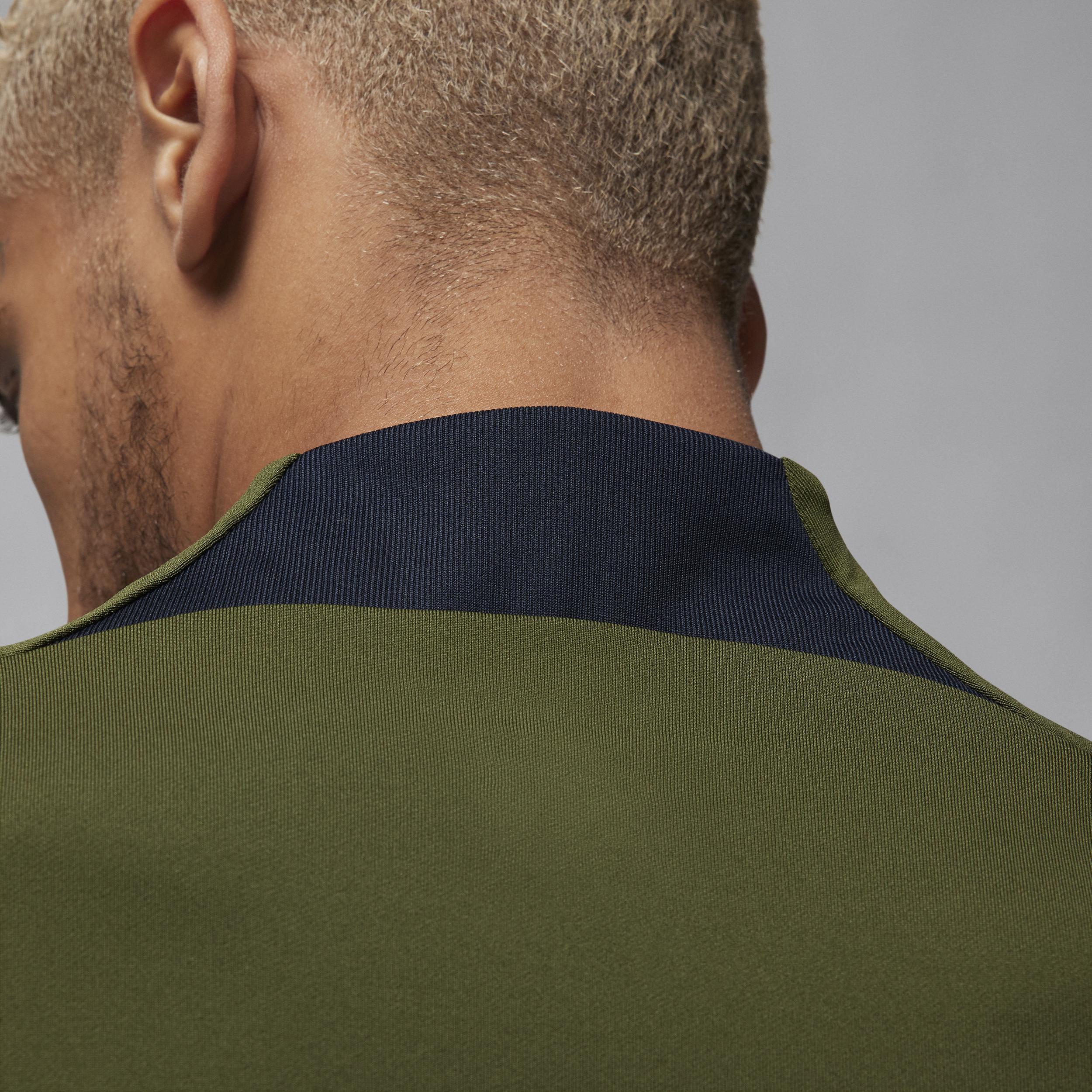Mens Jordan Olive Paris Saint-Germain 2023/24 Fourth Strike Drill Performance Quarter-Zip Long Sleeve Top Product Image