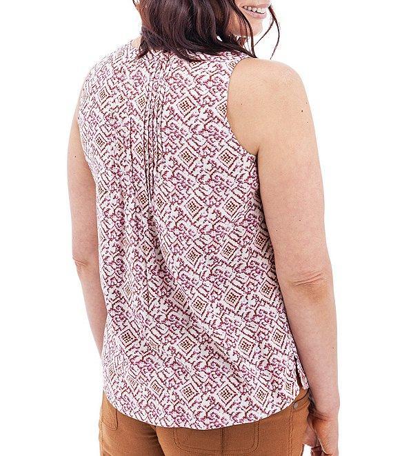 Aventura Portofino Printed Split Neckline Sleeveless Tank Product Image