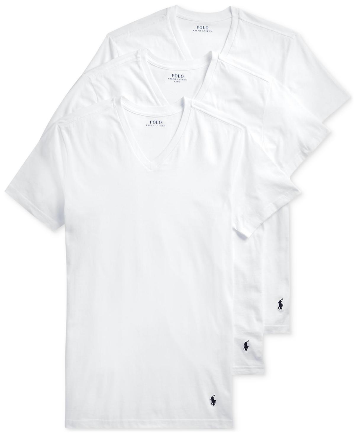 Polo Ralph Lauren Classic Fit V-Neck Undershirt, Pack of 3 Product Image