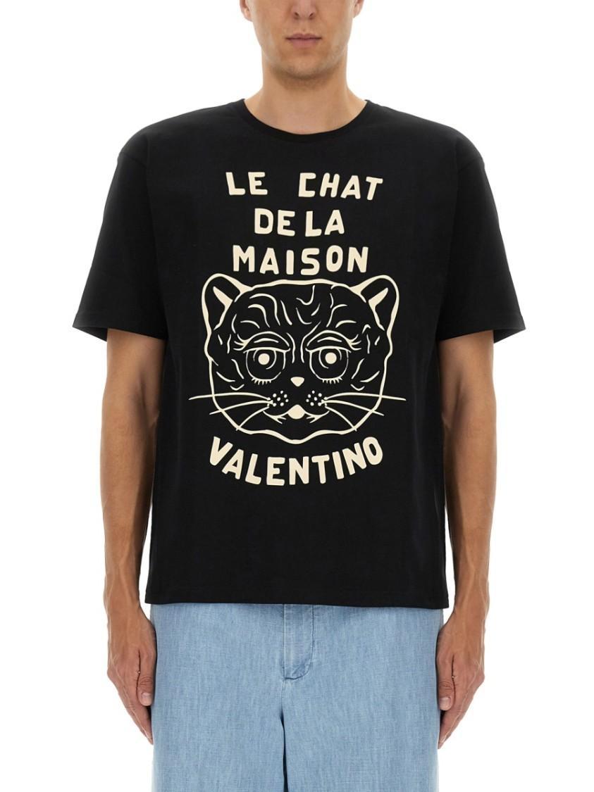 VALENTINO T-shirt Logo In Red Product Image