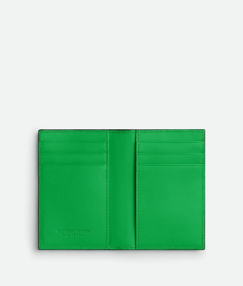 Men's Intrecciato Flap Card Case in Black grass Product Image