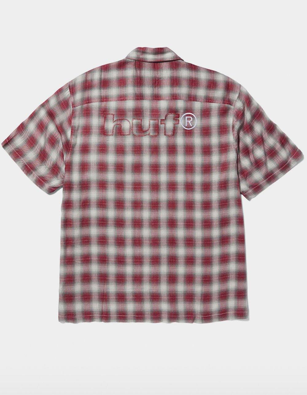HUF Ombre Mens Button Up Shirt - BLACK Product Image
