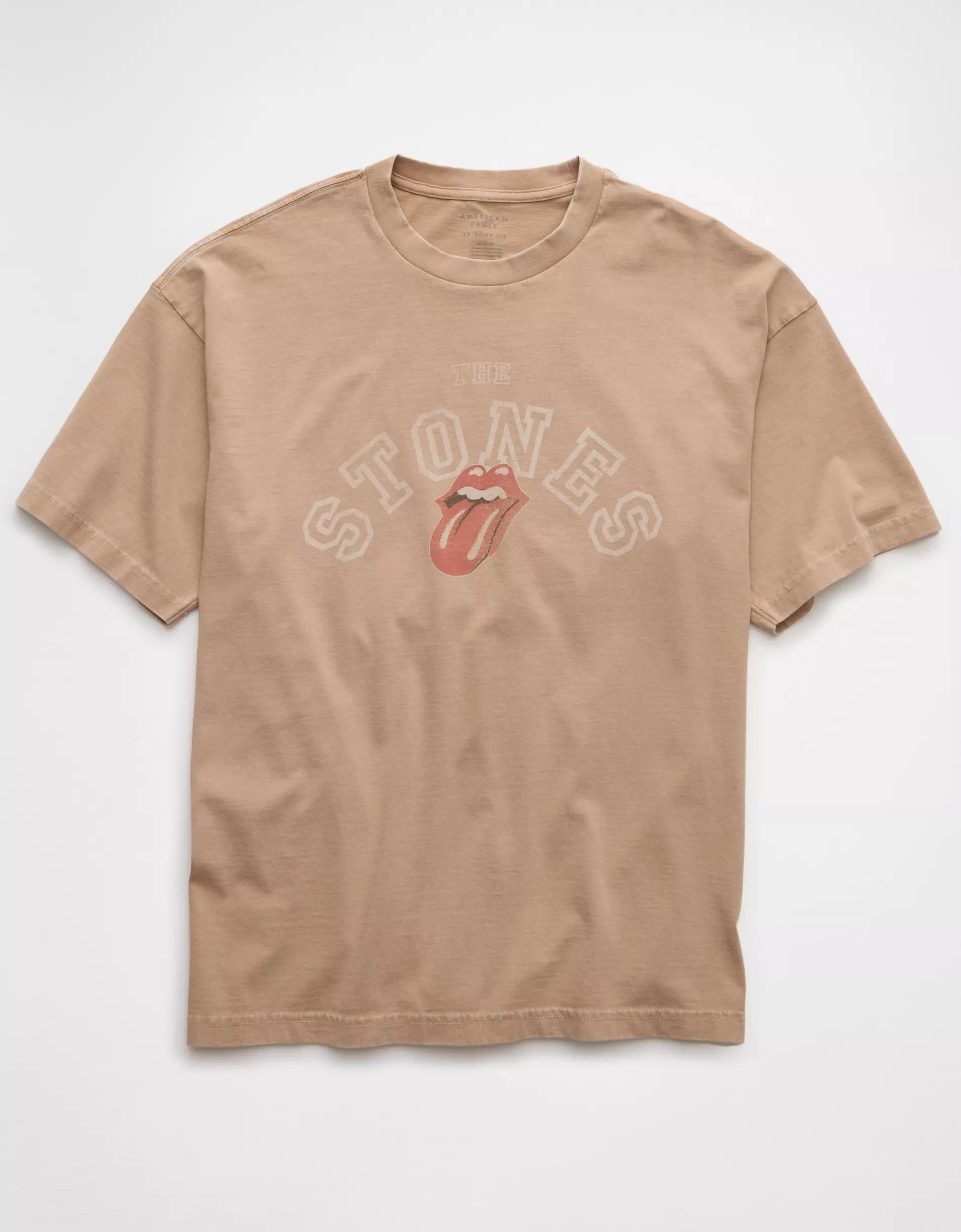 AE Boxy The Rolling Stones Graphic T-Shirt Product Image