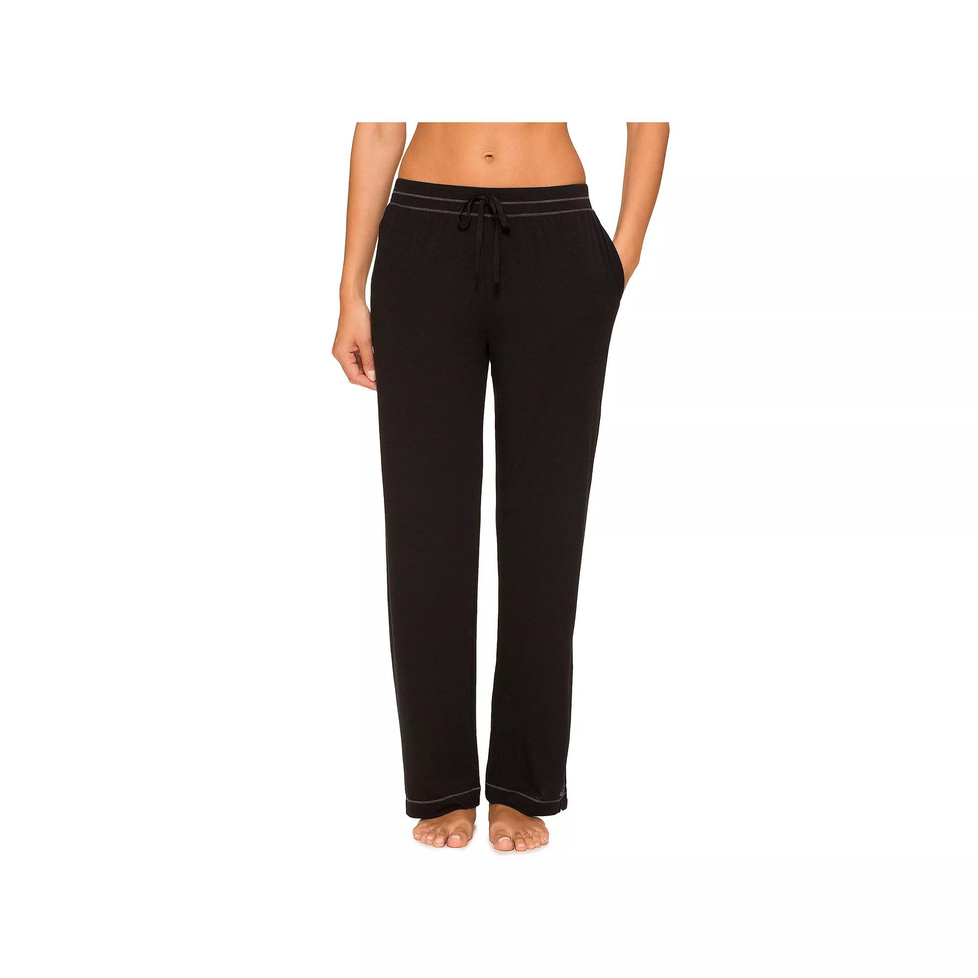 Women's Cuddl Duds® Essentials Pajama Pants, Size: Medium, Dark Plum Grey Product Image