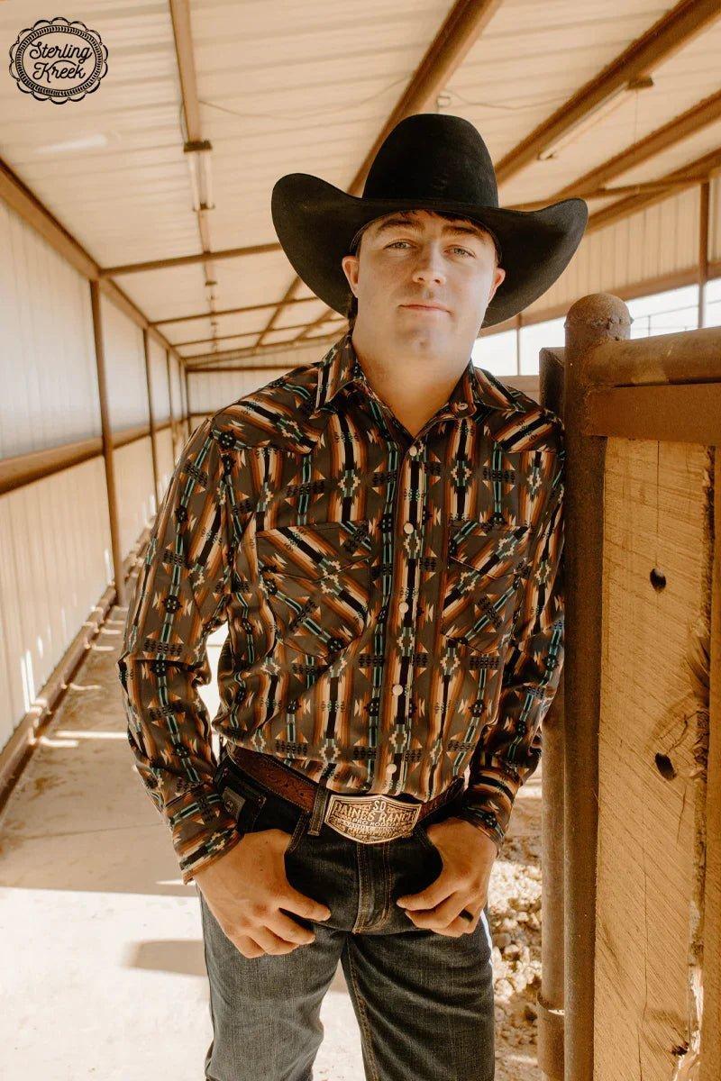 Mens PLUS Buffalo Bill Button Up Male Product Image