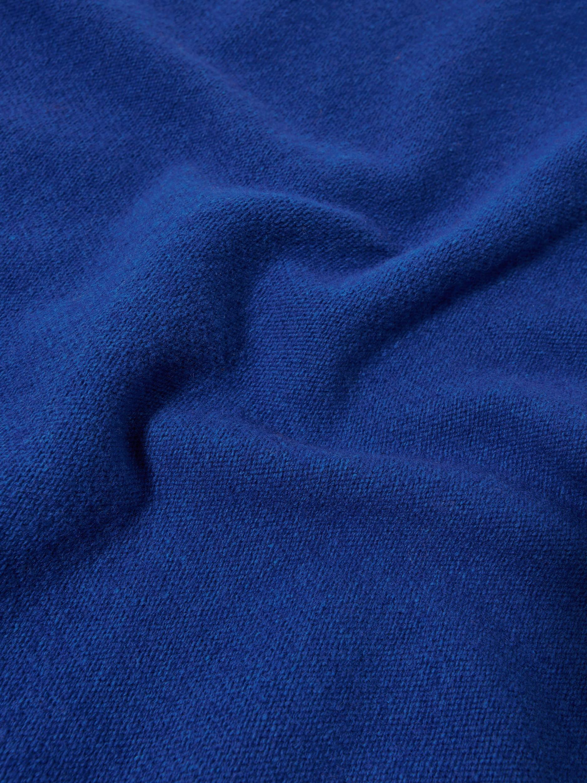 Universal Works Seamless Crew in Bold Blue Coast Knit Product Image