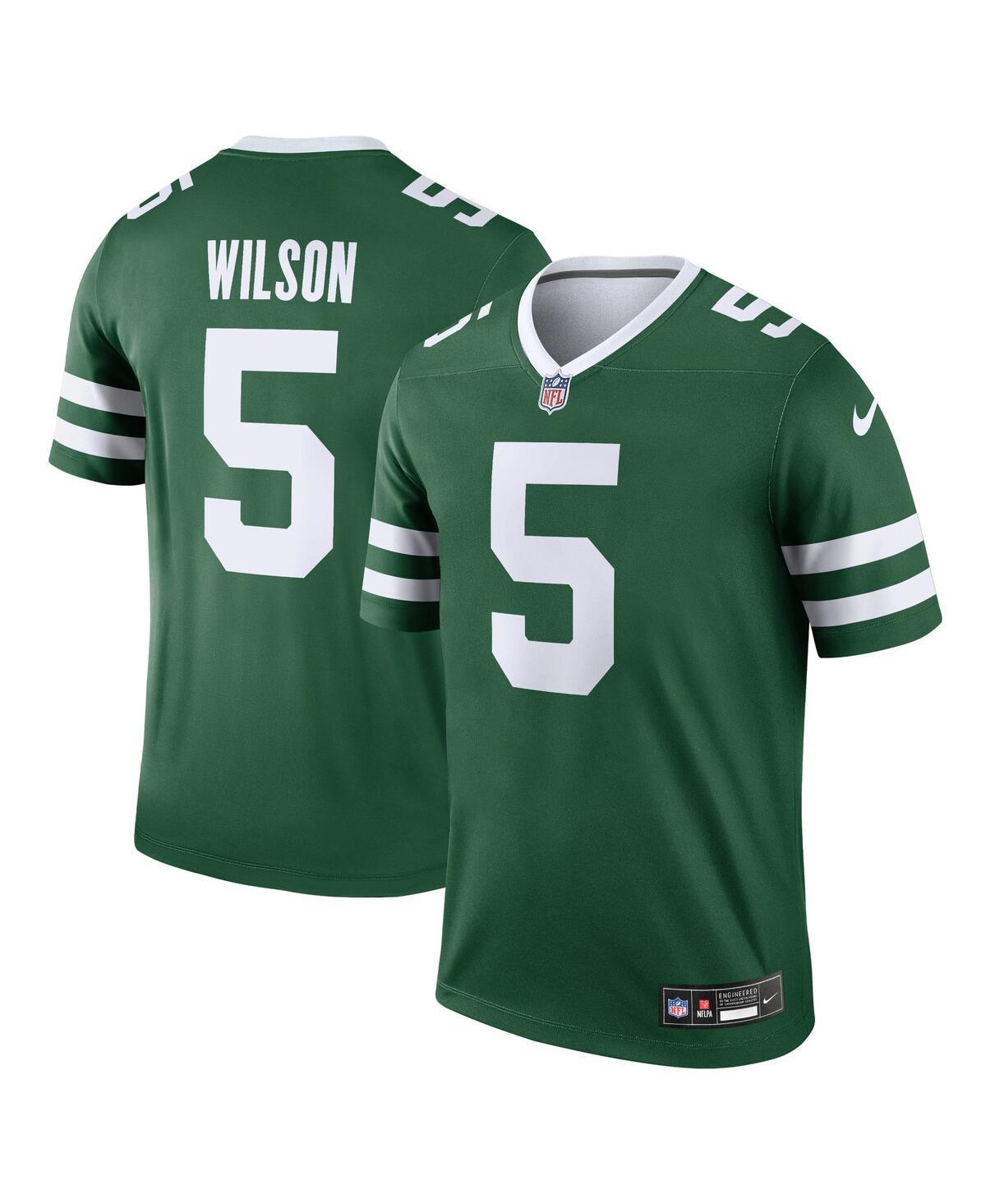 Men's Nike Garrett Wilson Legacy Green New York Jets Legend Jersey, Size: Small Product Image