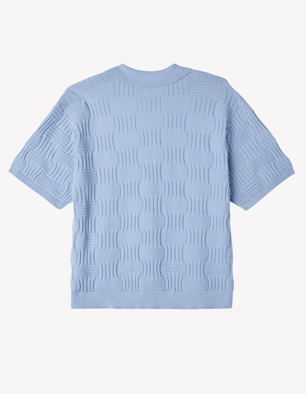 OBEY Alfred Mens Polo Sweater - LIGHT BLUE Product Image