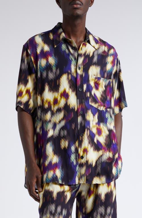 Isabel Marant Vabilio Watercolor Shirt in Purple Product Image