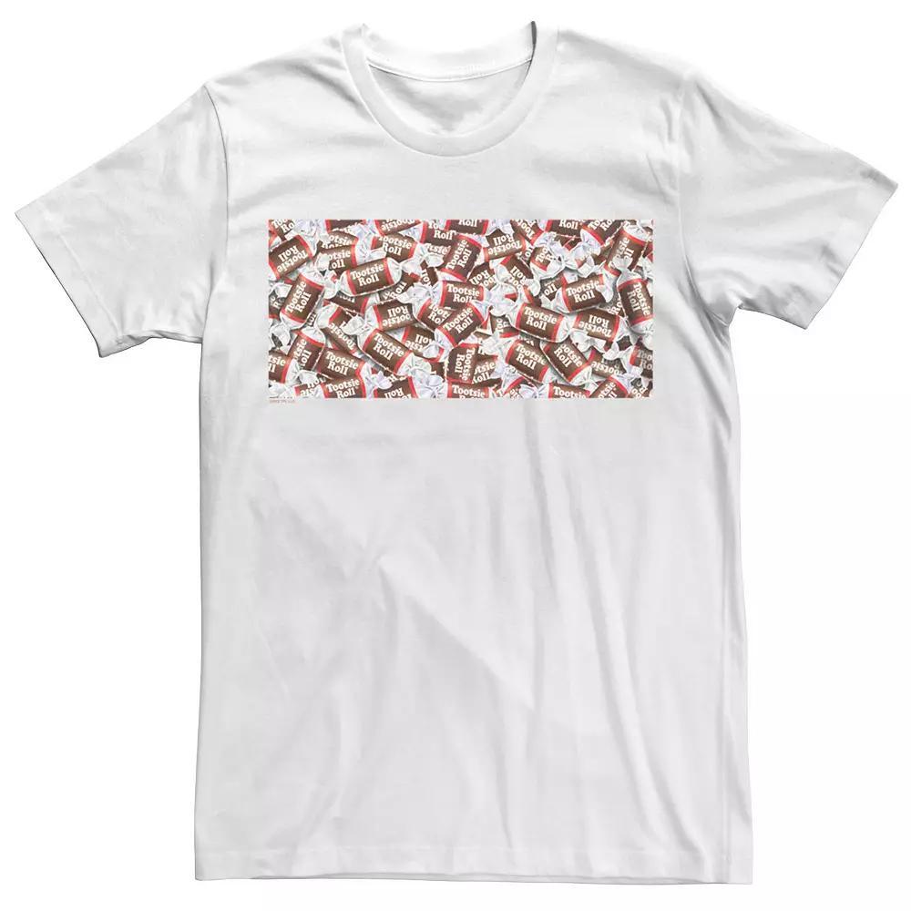 Men's Tootsie Roll Squared Filled With Tootsies Tee, Size: Small, White Product Image
