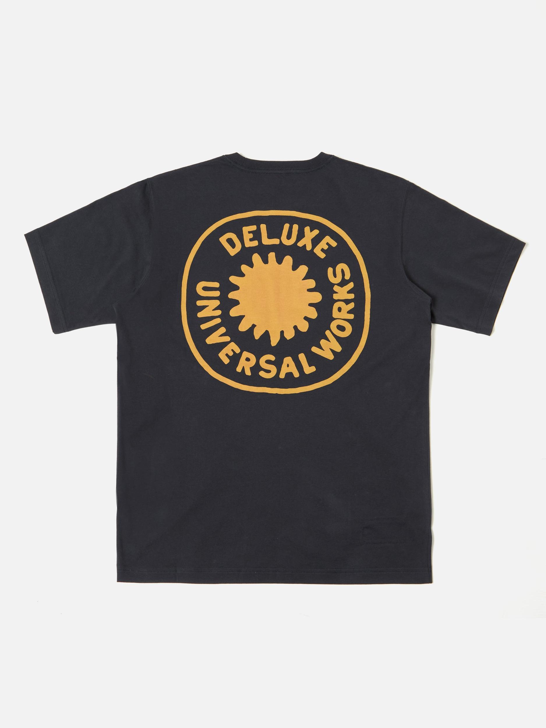 Navy Single Jersey Deluxe Print Pocket Tee Product Image