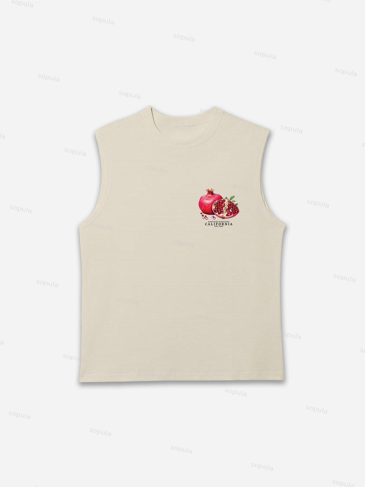 Tropical Fruits Love Your Dreams Vintage Graphic Tank Top Product Image