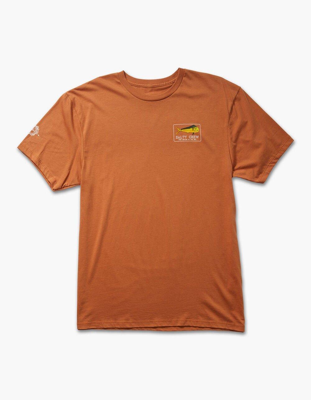 SALTY CREW Golden Mahi Mens Tee - BURNT ORANGE Product Image