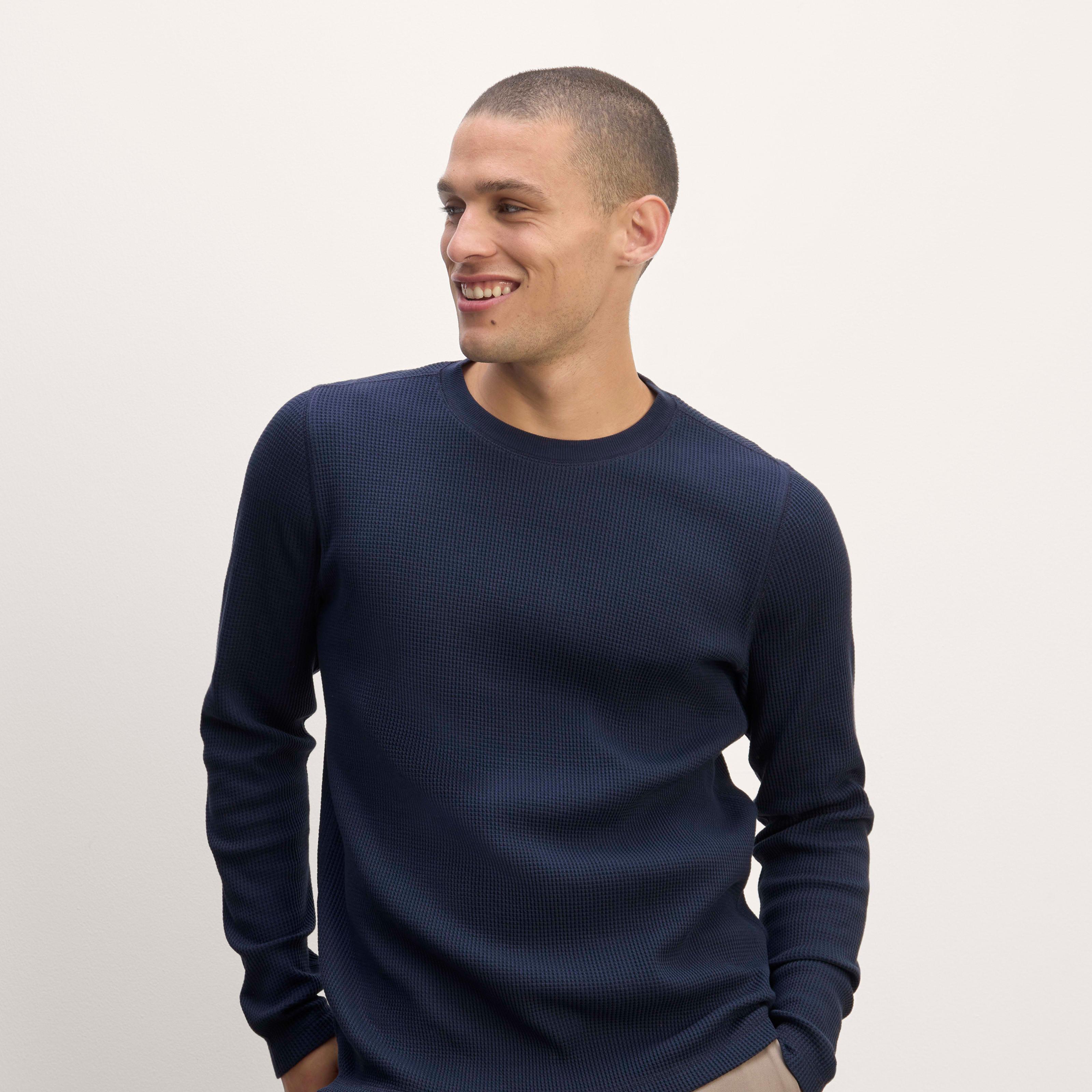 Mens Waffle Long-Sleeve Crew T-Shirt by Everlane Product Image