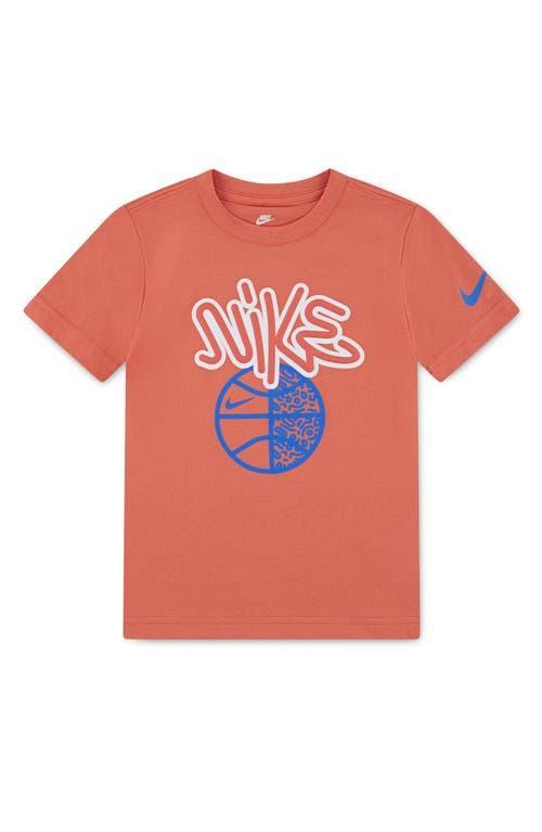 Nike Kids' Basketball Graphic T-Shirt in Magic Ember at Nordstrom, Size 7 Product Image
