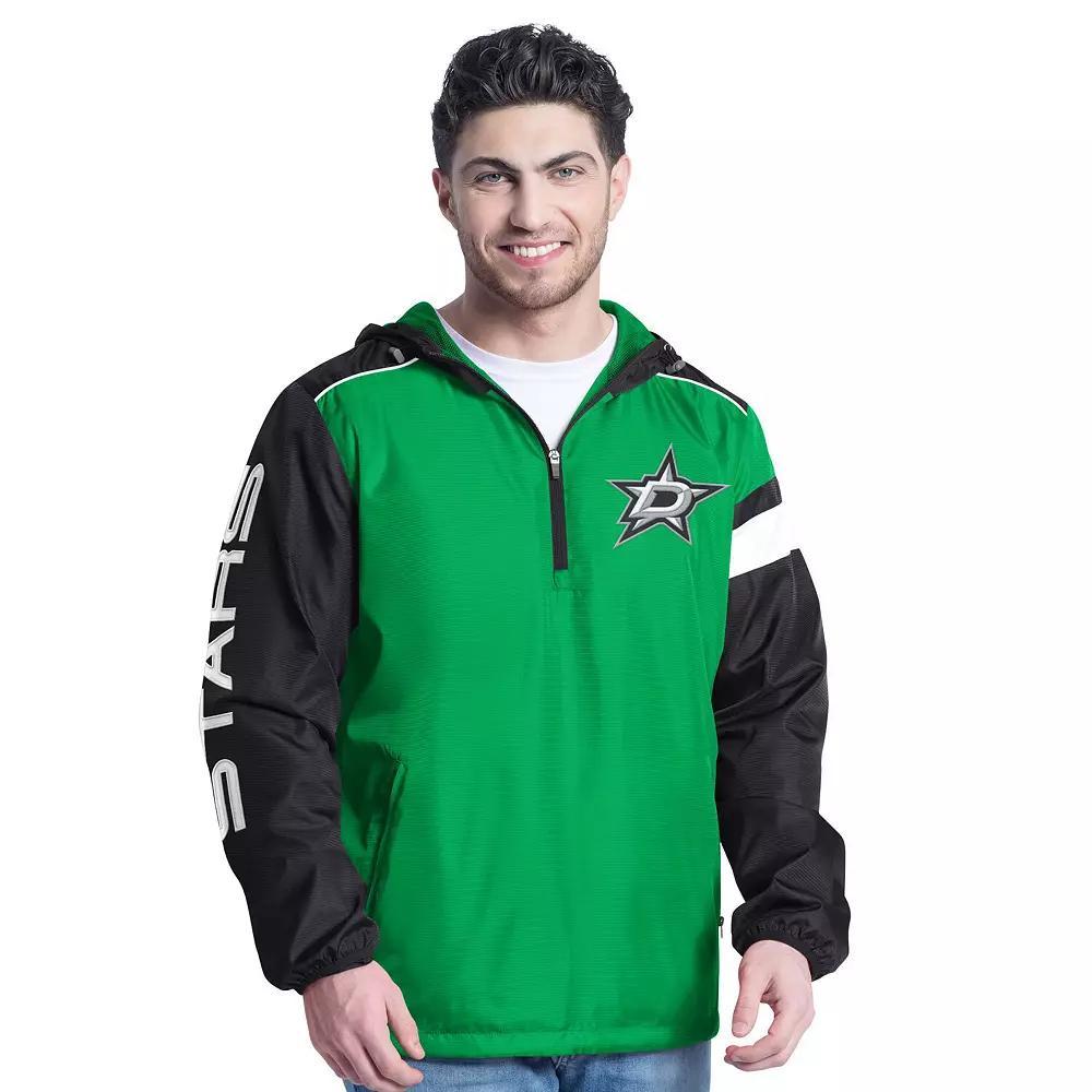 Men's G-III Sports by Carl Banks Red/Black Chicago Blackhawks Lateral Half-Zip Hoodie Jacket, Size: XL Product Image