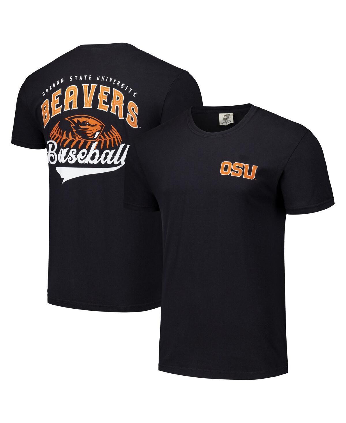 Men's Black Oregon State Beavers Baseball Comfort Colors T-Shirt, Size: Small Product Image