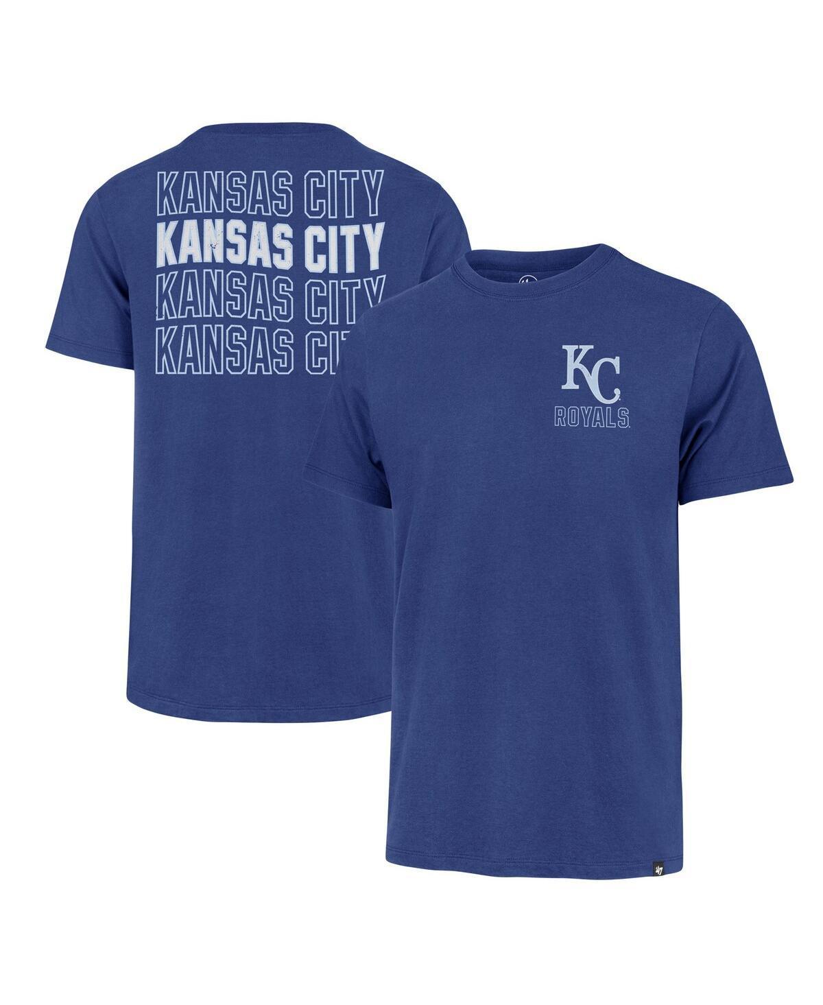 Men's '47 Royal Chicago Cubs Hang Back Franklin T-Shirt, Size: Large, Blue Product Image