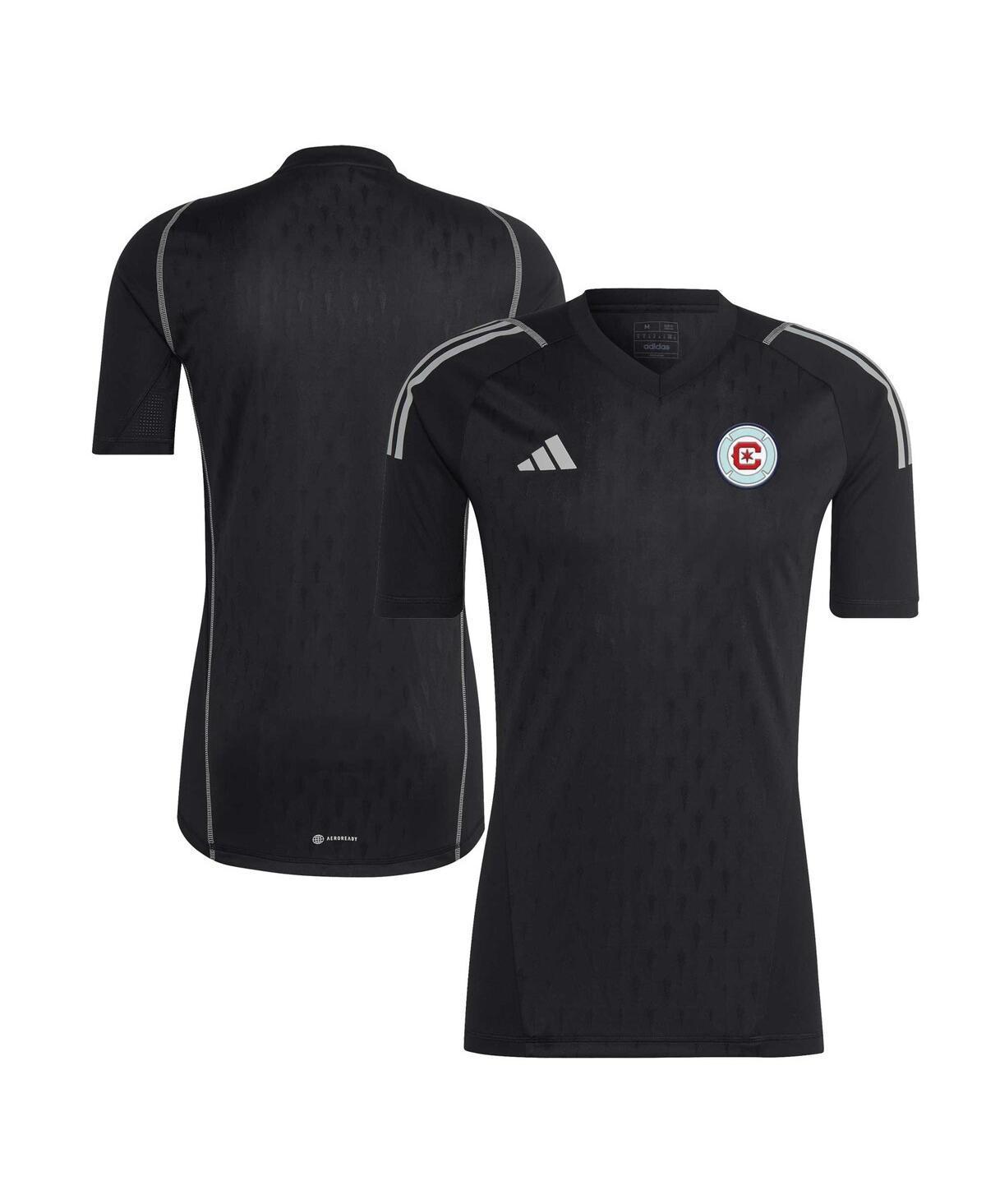 Mens adidas Black Chicago Fire 2023 Replica Goalkeeper Jersey Product Image