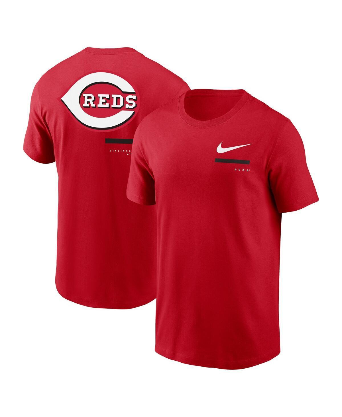 Men's Nike Red Cincinnati Reds Over the Shoulder T-Shirt, Size: Medium, Red Red Product Image