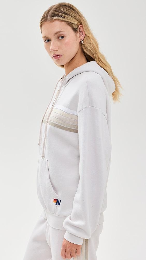 Aviator Nation 5 Stripe Zip Hoodie Relaxed | Shopbop Product Image