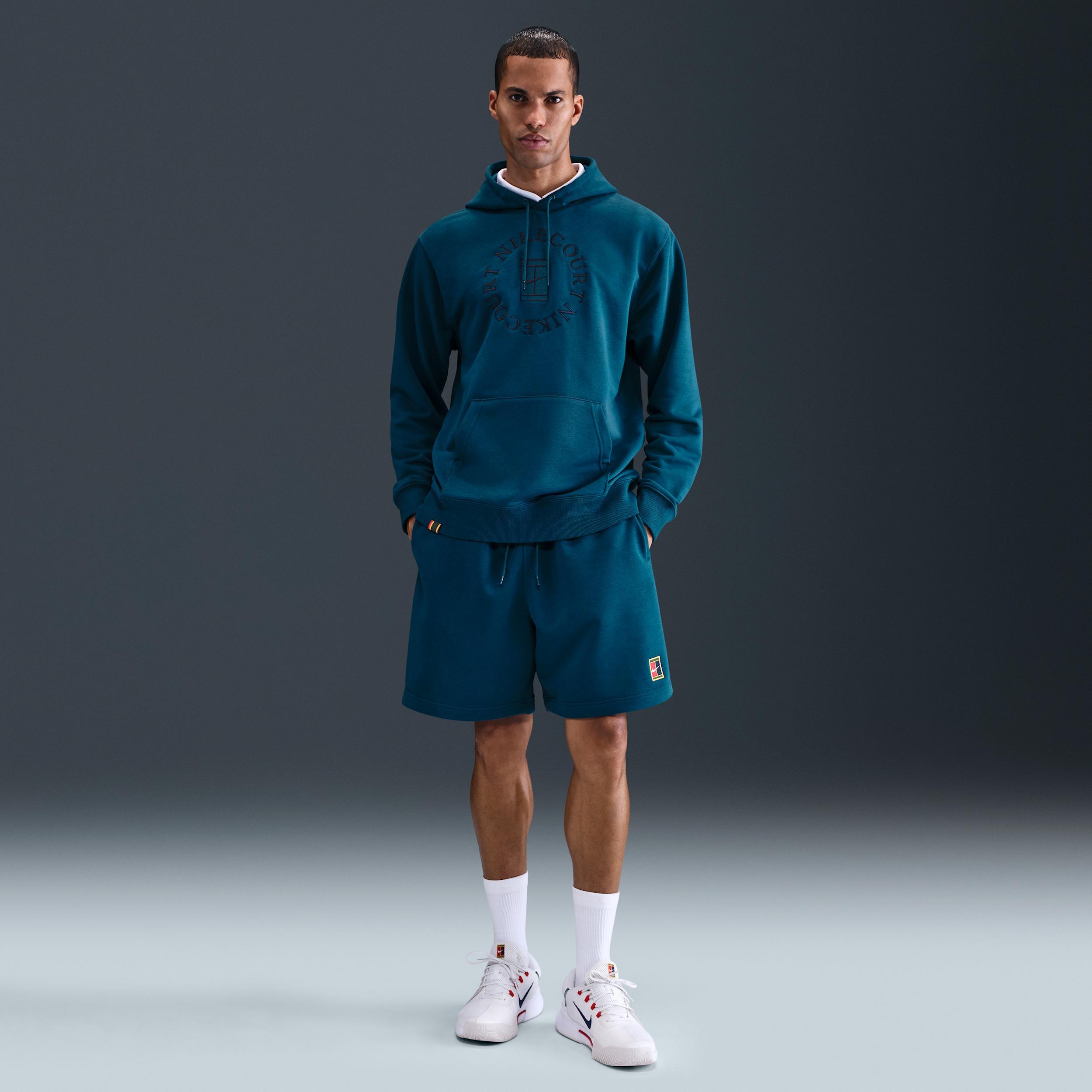 Nike Men's Court Heritage Dri-FIT French Terry Tennis Pullover Hoodie Product Image