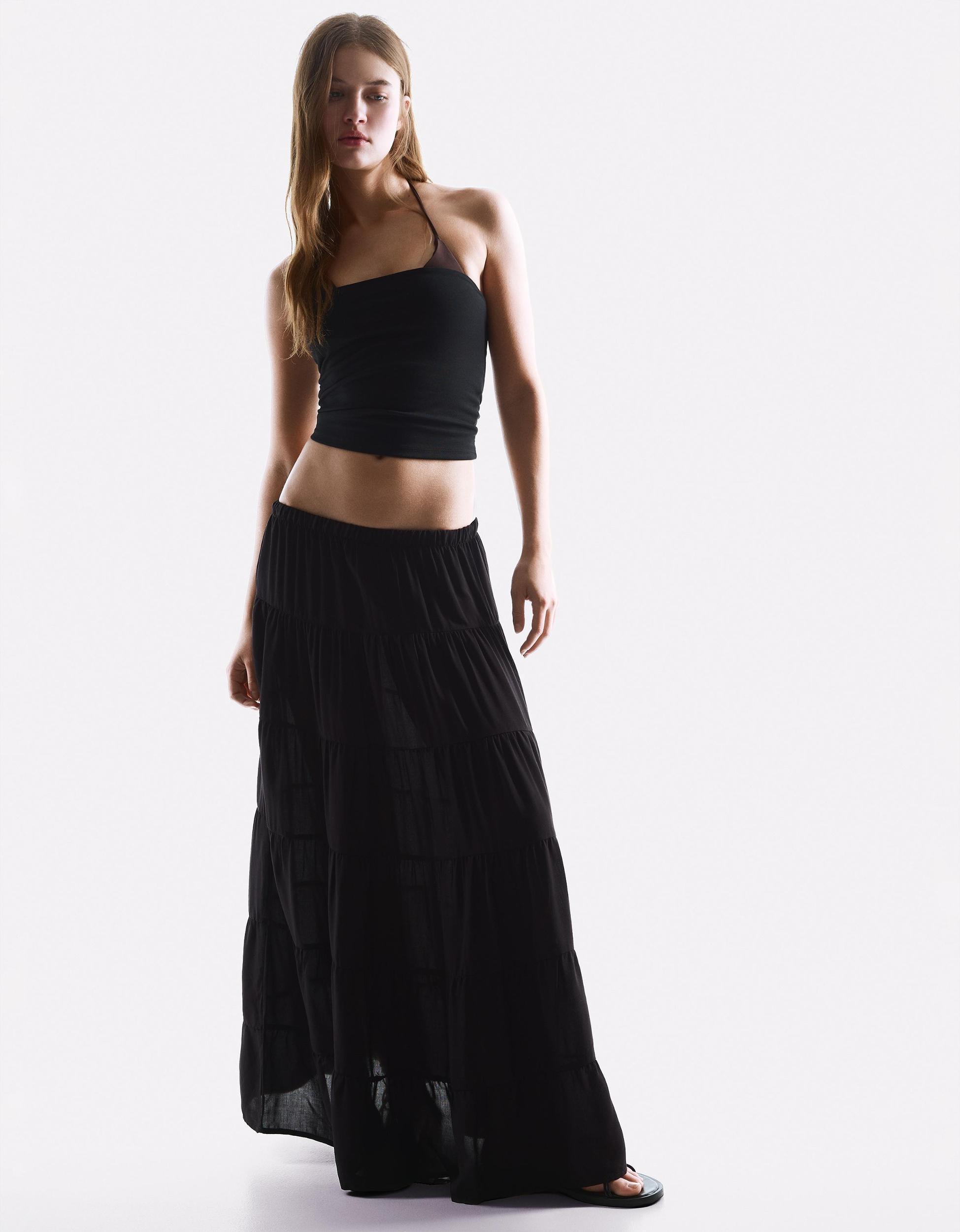 Rustic midi skirt Product Image