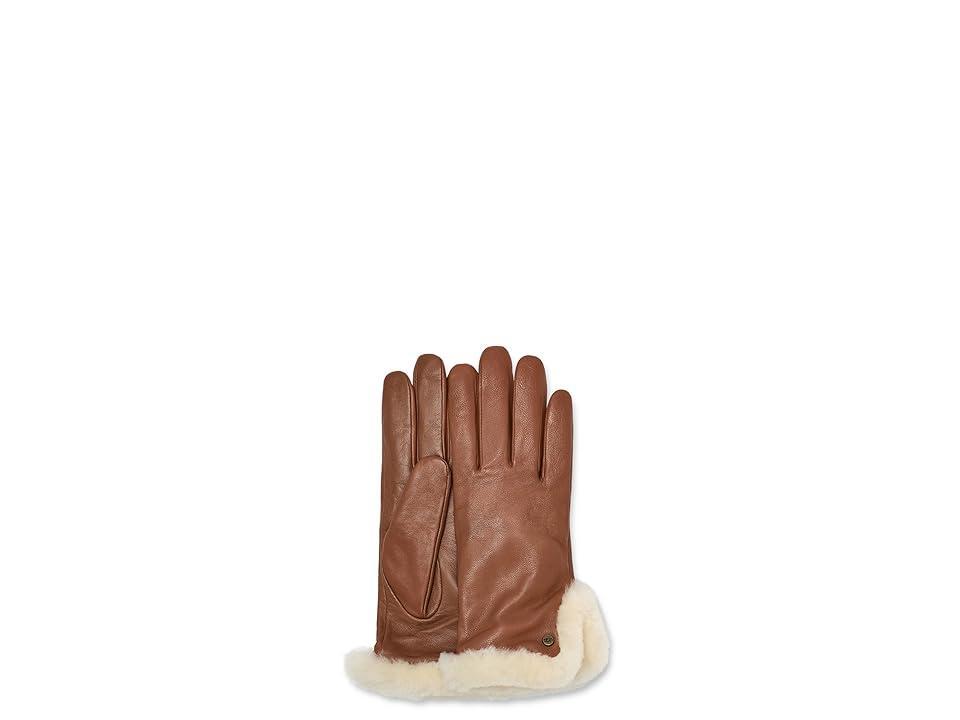 Leather & Shearling Vent Gloves Product Image