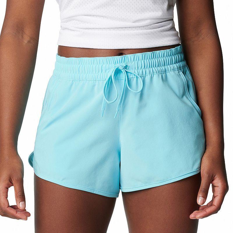 Women's Columbia Bogota Bay 4-Way Stretch Shorts, Size: Medium, Aquamarine Product Image