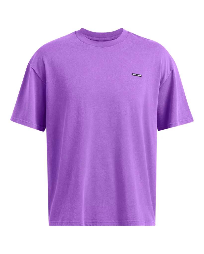 Men's UA Heavyweight Oversized Logo Wash Short Sleeve Product Image