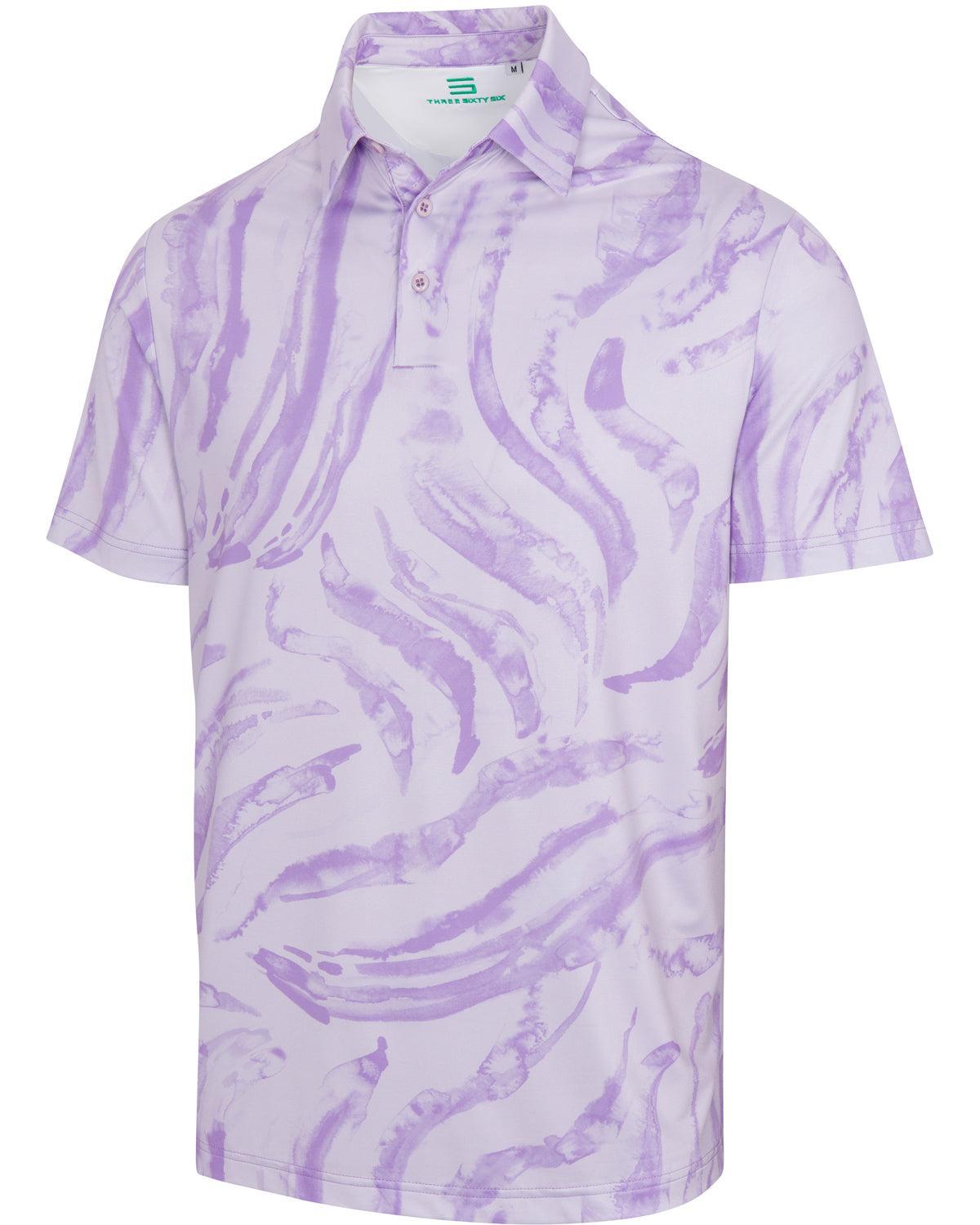 Three Sixty Six Men’s Print Golf Polos Male Product Image