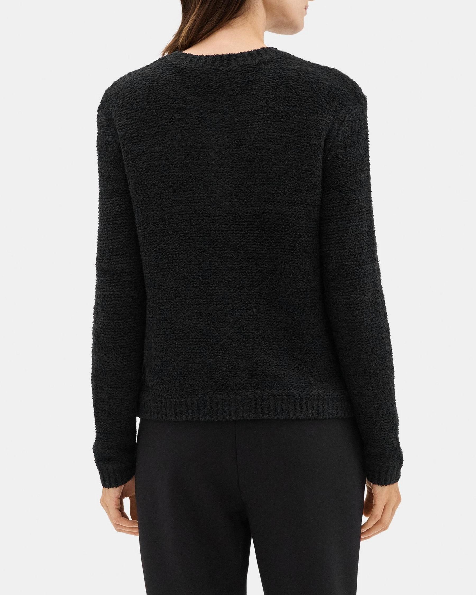 Crewneck Cardigan in Cotton-Linen Product Image
