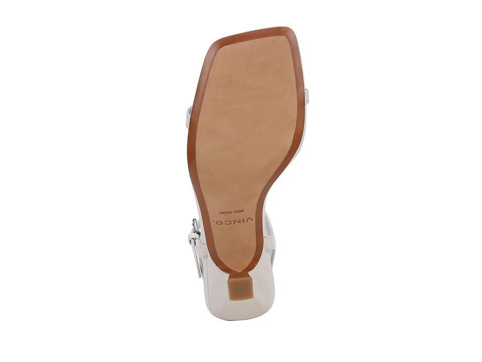 Womens Coco Horchata Leather Kitten-Heel Sandals Product Image