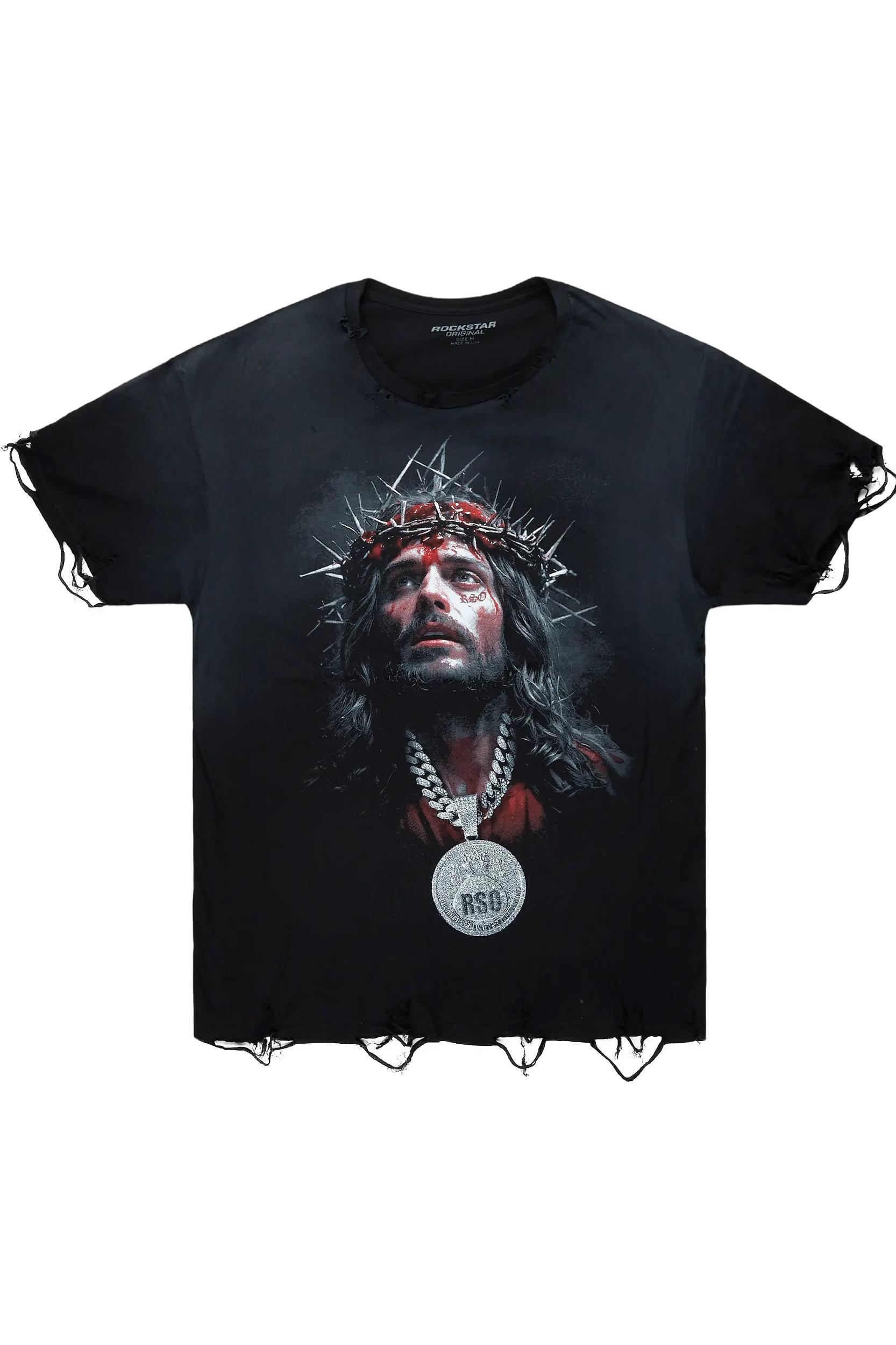 Rongela Black Oversized T-Shirt Female Product Image