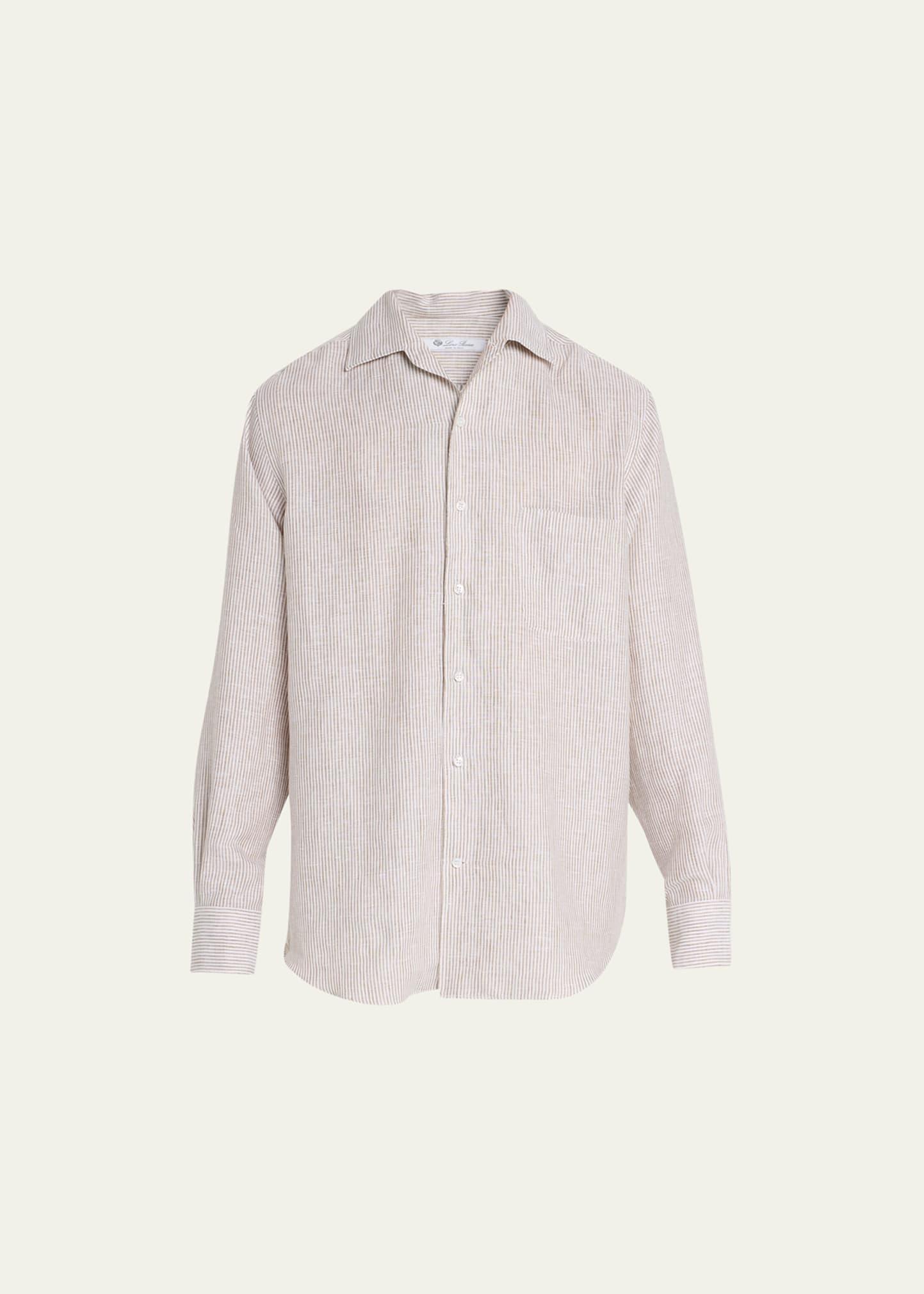 Mens Andre Arizona Summer Stripe Linen Sport Shirt Product Image